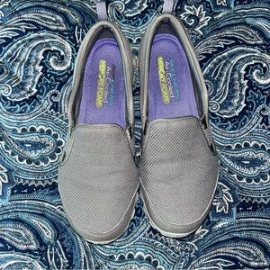 Skechers Gray Slip-On Shoes
